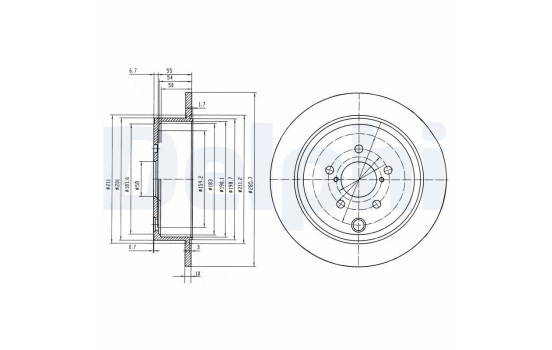 Brake Disc BG4158 Delphi