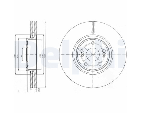 Brake Disc BG4167 Delphi