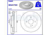 Brake Disc BG4170C Delphi