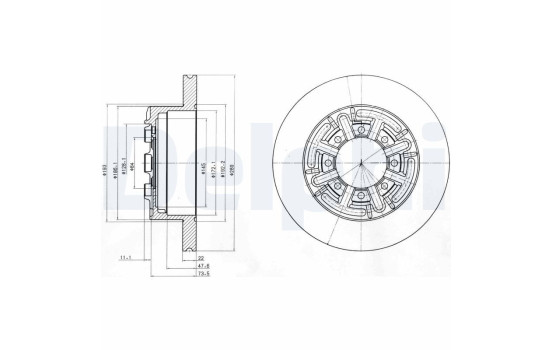 Brake Disc BG4171 Delphi