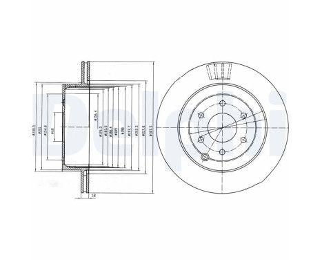 Brake Disc BG4174 Delphi