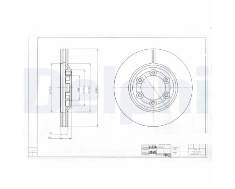 Brake Disc BG4175 Delphi