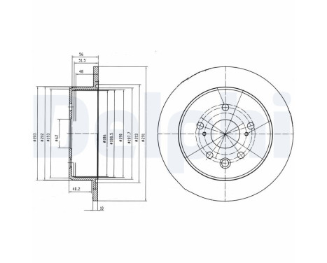 Brake Disc BG4178 Delphi