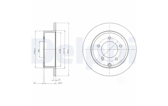 Brake Disc BG4179 Delphi
