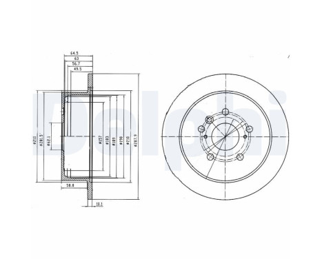 Brake Disc BG4180 Delphi