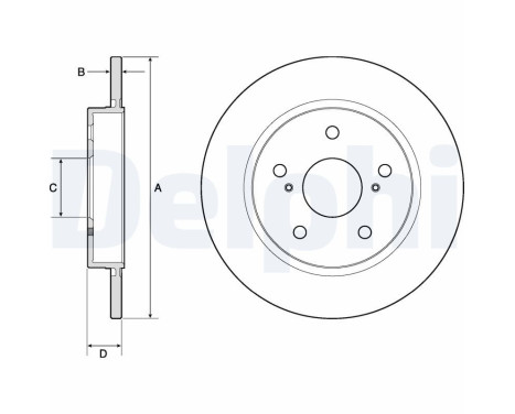 Brake Disc BG4183C Delphi