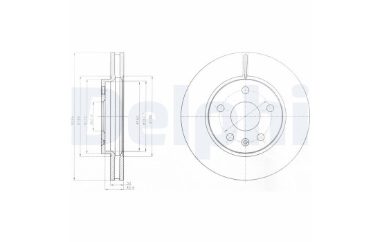 Brake Disc BG4187C Delphi