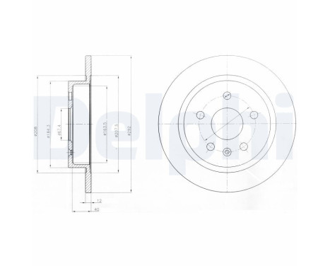 Brake Disc BG4188 Delphi