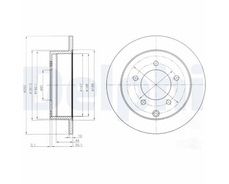 Brake Disc BG4198 Delphi