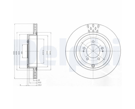 Brake Disc BG4204C Delphi