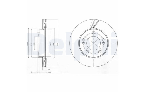 Brake Disc BG4206 Delphi