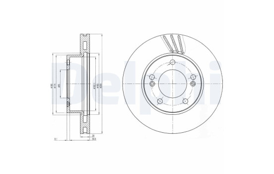Brake Disc BG4207 Delphi
