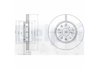 Brake Disc BG4208 Delphi