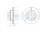 Brake Disc BG4211C Delphi