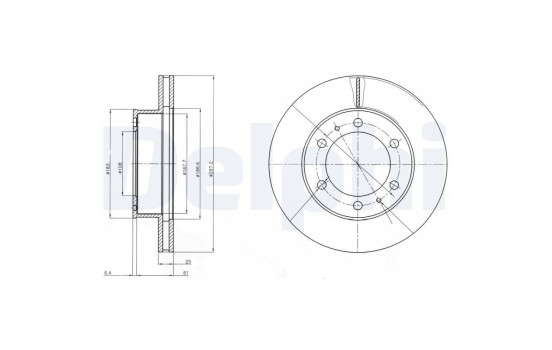 Brake Disc BG4211C Delphi
