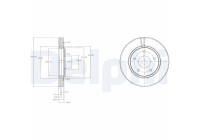 Brake Disc BG4212 Delphi