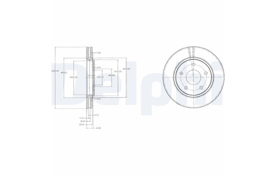 Brake Disc BG4212 Delphi