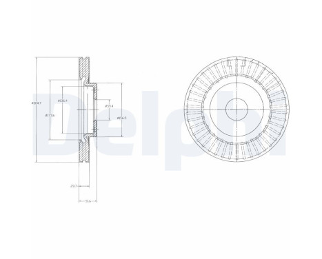 Brake Disc BG4214 Delphi