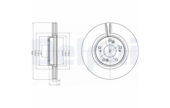 Brake Disc BG4224 Delphi
