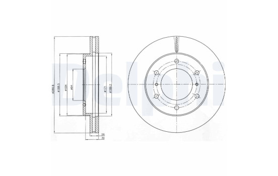 Brake Disc BG4229 Delphi