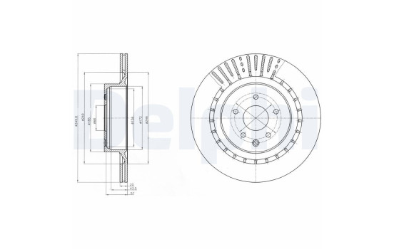 Brake Disc BG4230C Delphi