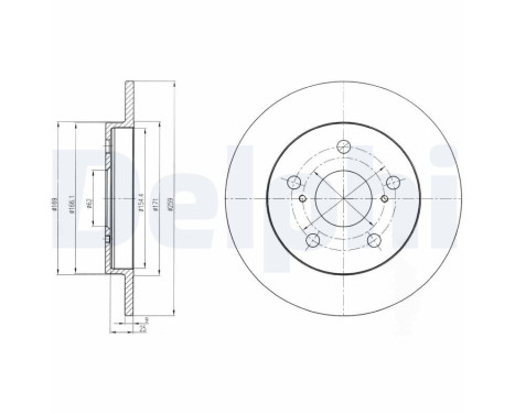 Brake Disc BG4233 Delphi