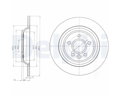 Brake Disc BG4239C Delphi