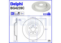 Brake Disc BG4239C Delphi