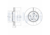 Brake Disc BG4250C Delphi