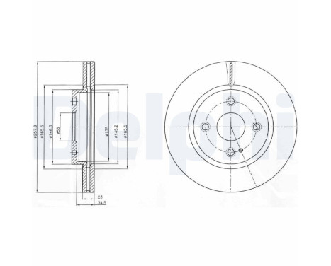 Brake Disc BG4254C Delphi