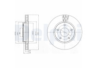 Brake Disc BG4258 Delphi