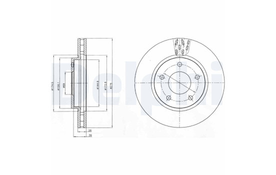 Brake Disc BG4258 Delphi