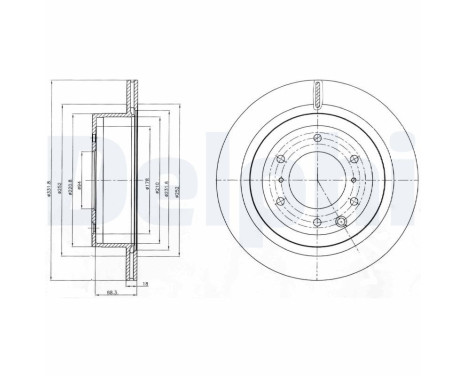 Brake Disc BG4263 Delphi