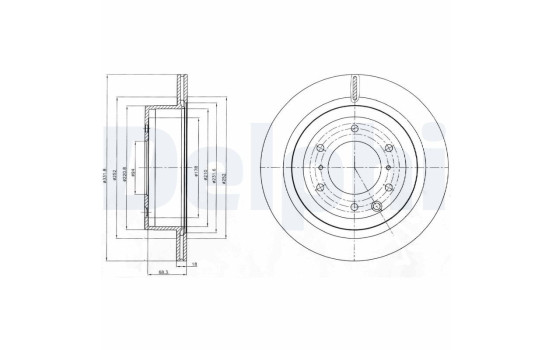 Brake Disc BG4263 Delphi