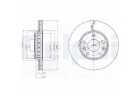 Brake disc BG4265C Delphi