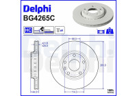 Brake disc BG4265C Delphi
