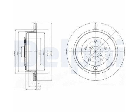 Brake Disc BG4267 Delphi