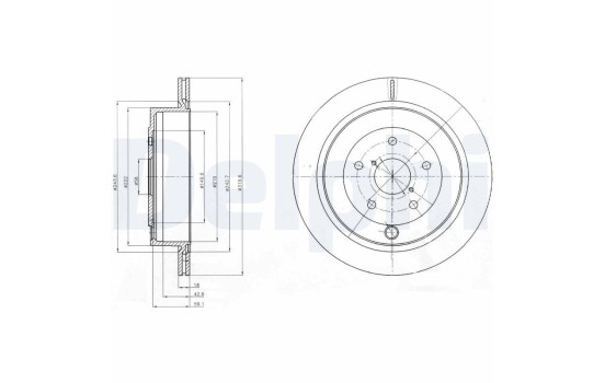 Brake Disc BG4267 Delphi
