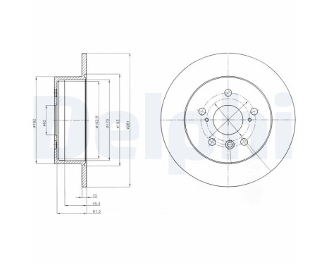 Brake Disc BG4268 Delphi