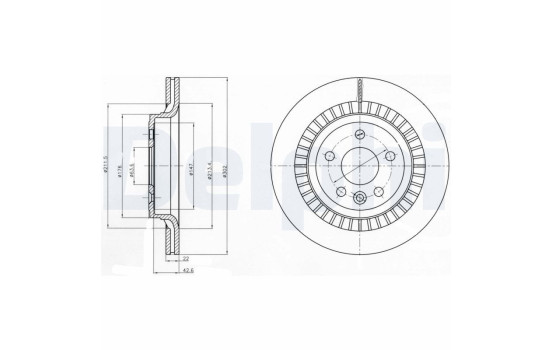 Brake Disc BG4270 Delphi