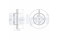 Brake Disc BG4271C Delphi