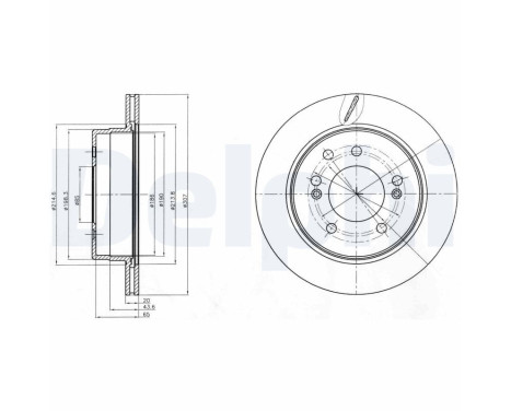 Brake Disc BG4273 Delphi