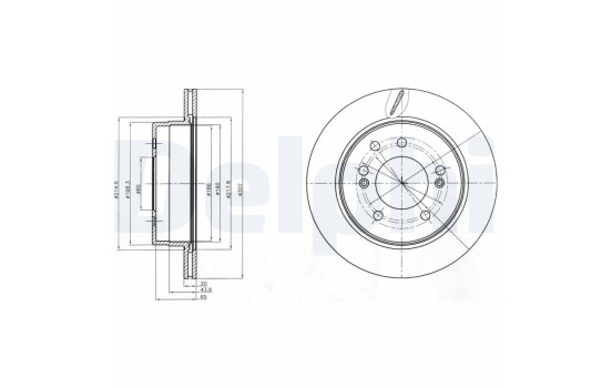 Brake Disc BG4273 Delphi