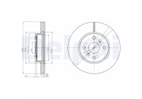 Brake Disc BG4274 Delphi