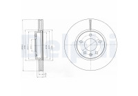 Brake Disc BG4278C Delphi
