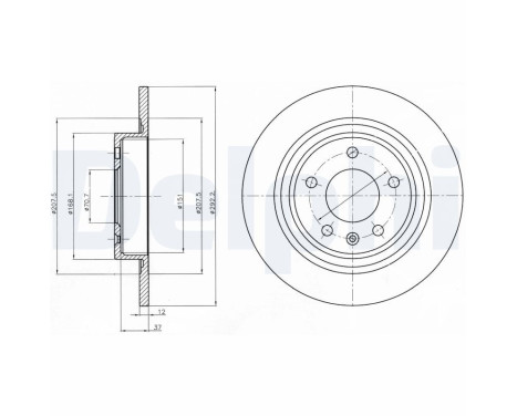 Brake Disc BG4279 Delphi