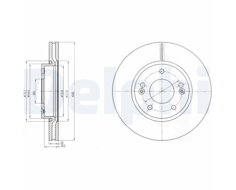 Brake Disc BG4281C Delphi