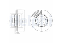 Brake Disc BG4282C Delphi