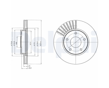 Brake Disc BG4282C Delphi