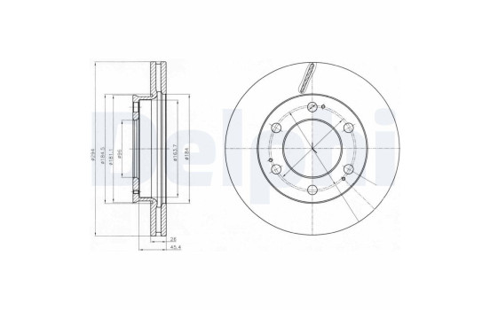 Brake Disc BG4286 Delphi
